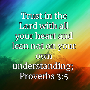 Bible Verse Proverbs 3.5